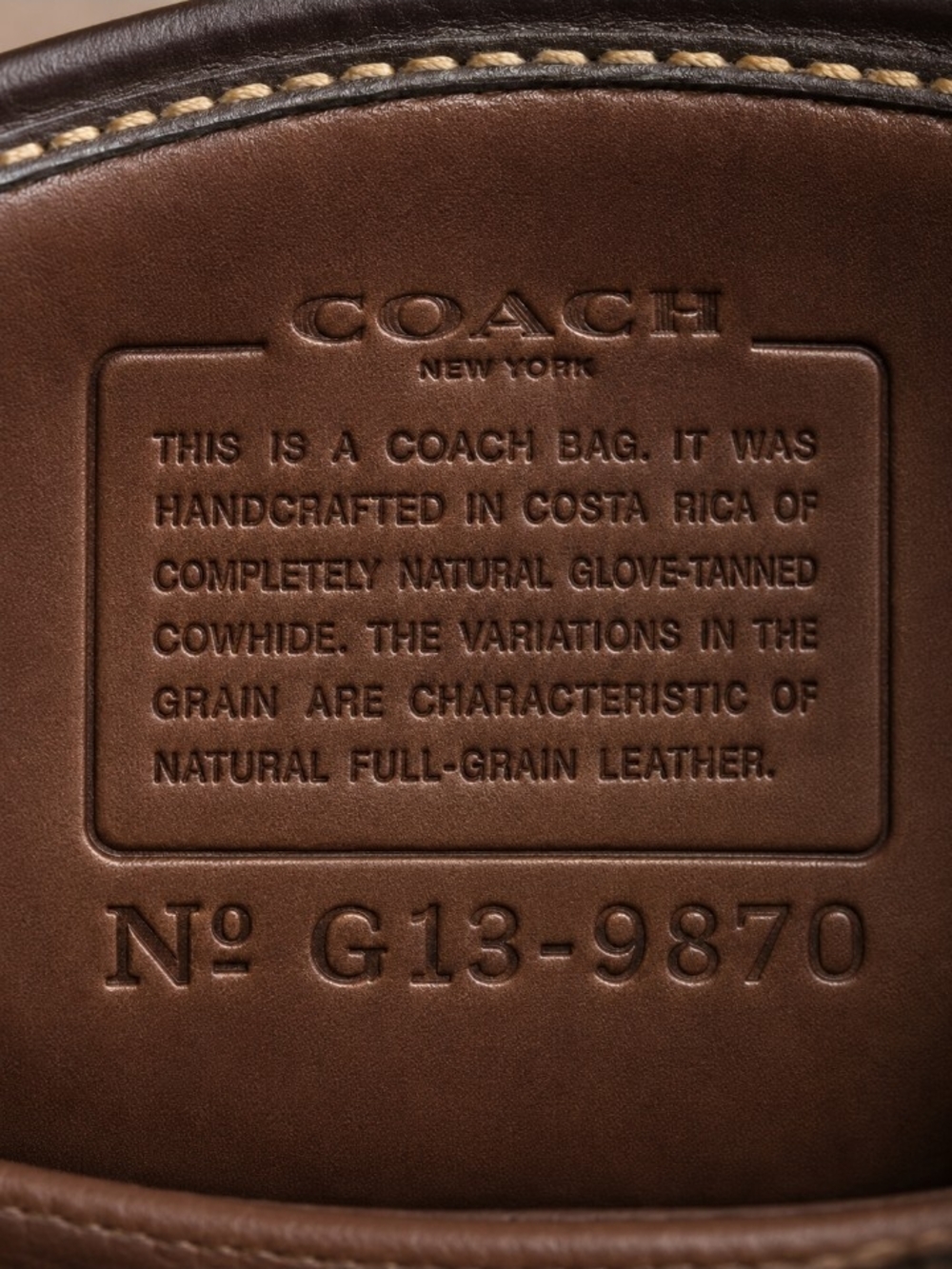 vintage leather coach purse - Picture 3 of 3